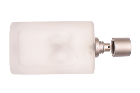 A bottle of toilet water isolated on a white background.の写真素材