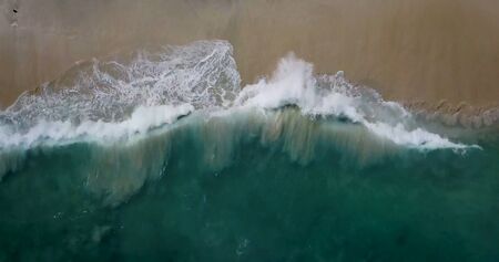 Beautiful view of the coastline with turquoise waterの写真素材