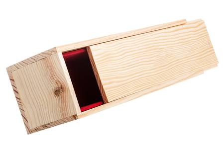 Wooden box isolated