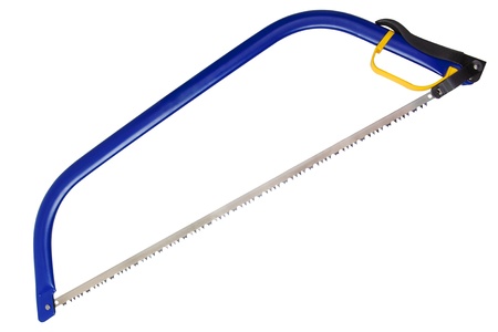 Bow Saw Isolated On Whiteの写真素材