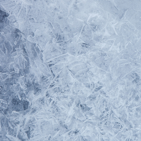 Texture ice surface of a mountain river close upの写真素材