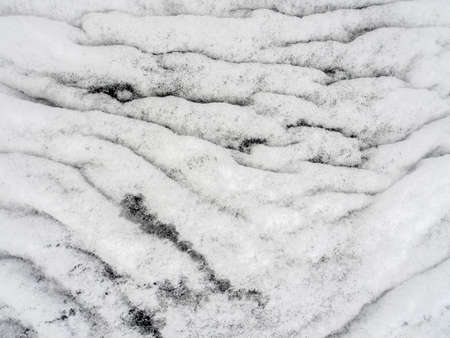Waves of snow surface, abstract background, horizontal format