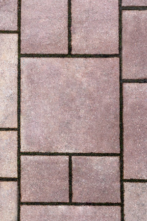 Concrete or cobble gray pavement slabs or stones for floor, wall or path. Traditional court,...