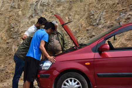 Preventive maintenance and inspection of car engine by professionals.