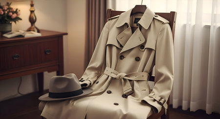 A classic trench coatの素材