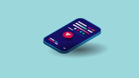 technology phone background ilustration,3D design