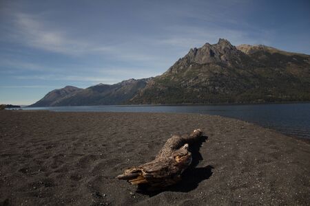 Mountains and lakeの写真素材