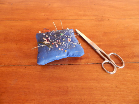 pin cushion seamstressの写真素材