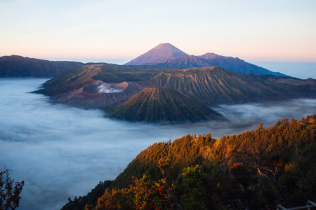 Bromo Tengger Semeru National Park in East Java Indonesiaの写真素材