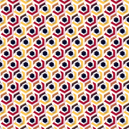 Colorful hexagon pattern background. Geometric pattern background.のイラスト素材