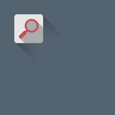 Magnifier on the wallのイラスト素材