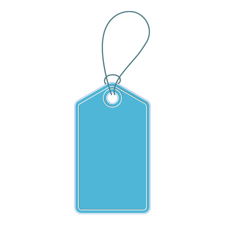 Vintage blue price tag. Price tag vector.のイラスト素材