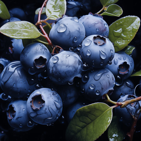 Savor the Season: Summery Blueberry Treats. AI Generated.の素材