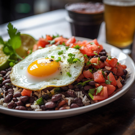 Authentic Gallo Pinto: Taste of Nicaragua. AI Generated.の素材