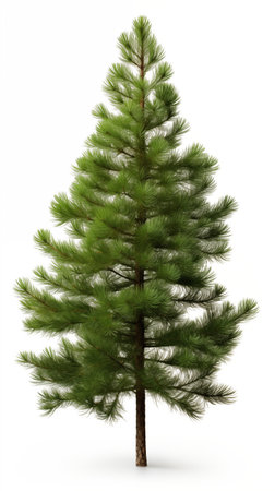 Closeup of Green Pine Christmas Tree. AI Generated.の素材