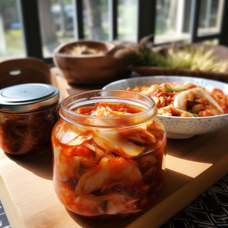 Unveiling the Ancient Art: A Journey into Traditional Kimchi Making. AI Illustrationの素材