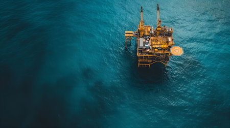 From Above, It All Connects: A Bird's-Eye View of Offshore Production Networks. AI-generatedの素材