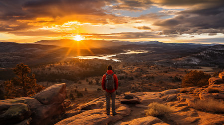 Witness the power and grace of water with this captivating wide-angle landscape photograph. Flowing water carves its path through rugged rocks, creating a mesmerizing spectacle of nature's force. AI-generatedの素材