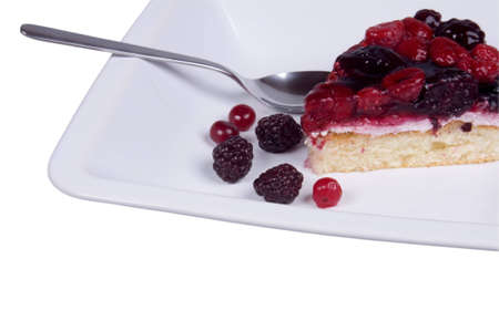 cake on a plateの写真素材