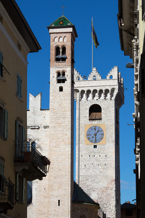 Civic Tower of Trent, Italyの写真素材