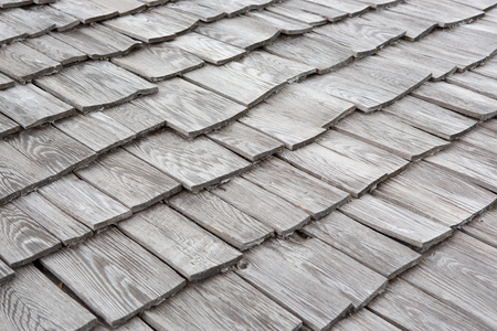 Tiled roof woodの写真素材