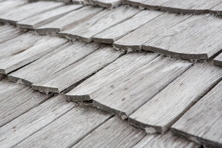 Tiled roof woodの写真素材
