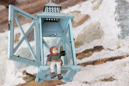 Puppet in the lanternの写真素材
