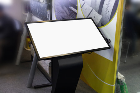 Mockup monitor with space to insert your text for your purposes