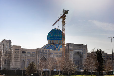 Tashkent, Uzbekistan- 4, March 2023: The Hazrat Imam Mosque in Tashkent, Uzbekistanのeditorial素材