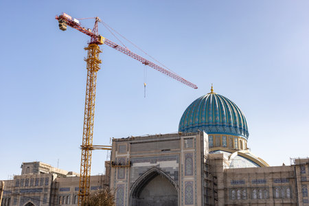 Tashkent, Uzbekistan- 4, March 2023: The Hazrat Imam Mosque in Tashkent, Uzbekistanのeditorial素材