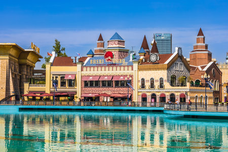 Uzbekistan, Tashkent - April 1, 2023: Turkish cafe restaurant in Tashkent "Basri Baba"のeditorial素材