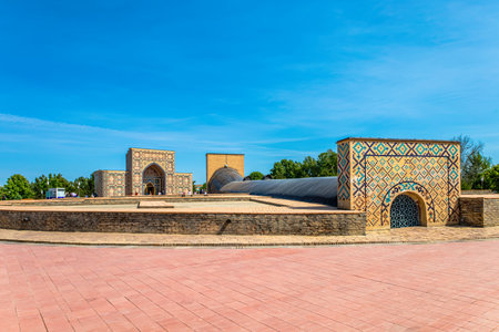 Samarkand, Uzbekistan - April 23, 2023: Observatory of the great astronomer Mirzo Ulugbekのeditorial素材
