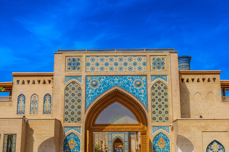 Samarkand, Uzbekistan - April 23, 2023: New tourist complex park of recreation and leisure with complexes of hotels and sanatoriums "Silk Road"のeditorial素材