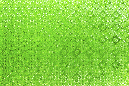 Green stained glass texture foeの写真素材