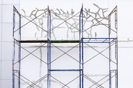 The folding for repiar the concrete wall crackの写真素材