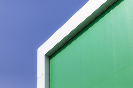 The part of green building with the skyの写真素材