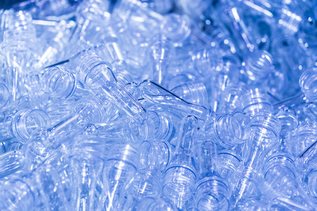 Blank material for bottle blowing process.PET bottle manufacturing process.