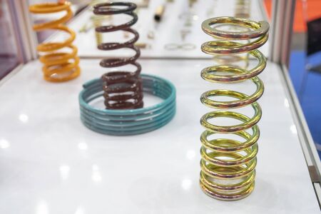 The wire coil spring parts for industrial purpose. The sample of coating coil spring for anti...