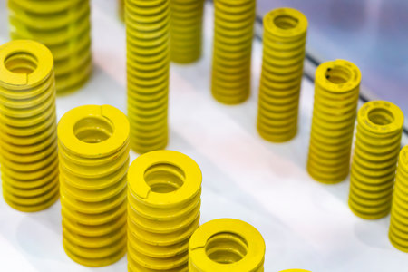 The group of compression coil spring for mold and die industry. The progressive die spare parts...