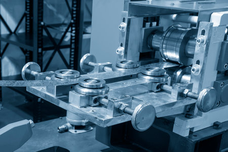 The press die feeder for progressive die. The high technology metal forming by automatic press...