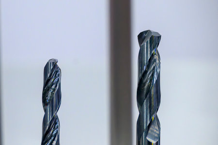 Close-up scene the special purpose  hole tools. The  cutting  tool for machining center.