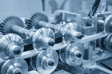 This technical visual demonstrates a continuous cold rolling operation within a modern steel...