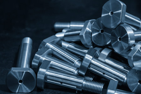 A group of headless stud bolts, manufactured from high-tensile alloy steel and thread-rolled for...