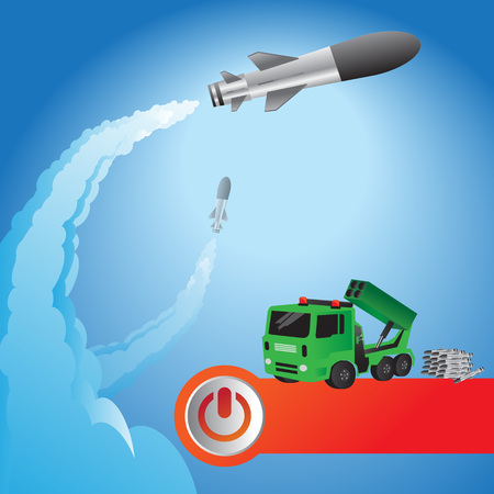 Rocket launch.のイラスト素材