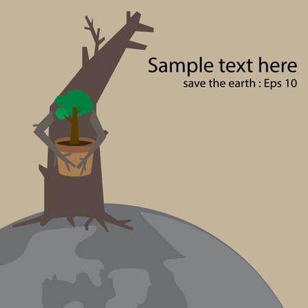 Save the earth.のイラスト素材