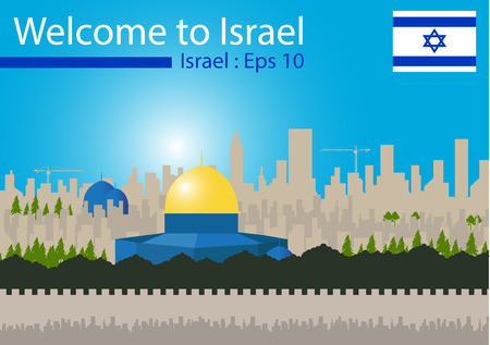 Travel to Israel.のイラスト素材