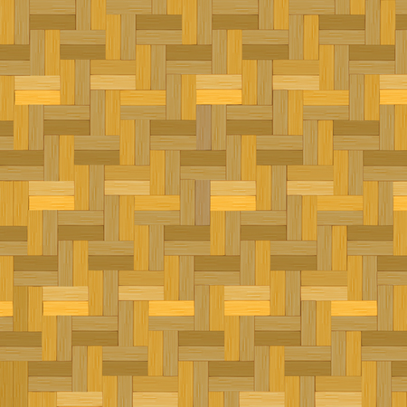 Wooden weave, Bamboo basket texture background vector illustration.のイラスト素材