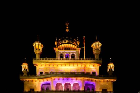 sculpture outside of golden temple in amritsarの写真素材