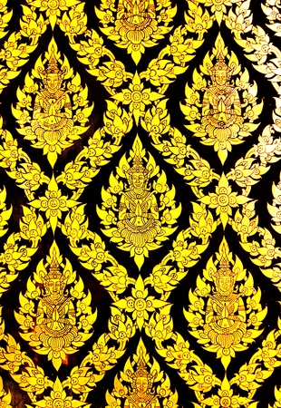 Thai Pattern Lacquer and gilded                        の写真素材