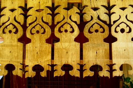 Wood Carving Thai Styleの写真素材